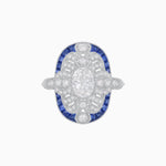 Load image into Gallery viewer, Scarab Vintage Art Deco Style Cocktail Diamond Ring - Shahin Jewelry