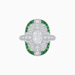 Load image into Gallery viewer, Scarab Vintage Art Deco Style Cocktail Diamond Ring - Shahin Jewelry