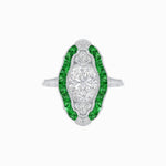Load image into Gallery viewer, Scarab Vintage Art Deco Style Cocktail Ring with Diamond - Shahin Jewelry