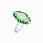 Load image into Gallery viewer, Scarab Vintage Art Deco Style Cocktail Ring with Diamond - Shahin Jewelry