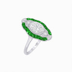 Load image into Gallery viewer, Scarab Vintage Art Deco Style Cocktail Ring with Diamond - Shahin Jewelry