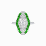 Load image into Gallery viewer, Scarab Vintage Art Deco Style Cocktail Ring with Diamond - Shahin Jewelry