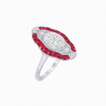 Load image into Gallery viewer, Scarab Vintage Art Deco Style Cocktail Ring with Diamond - Shahin Jewelry
