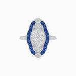 Load image into Gallery viewer, Scarab Vintage Art Deco Style Cocktail Ring with Diamond - Shahin Jewelry