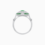 Load image into Gallery viewer, Scarab Vintage Art Deco Style Cocktail Ring with Diamond and Gemstone - Shahin Jewelry