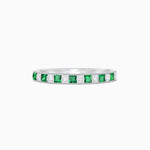 Load image into Gallery viewer, Sparklin Gemstone & Diamond Eternity Band - Shahin Jewelry