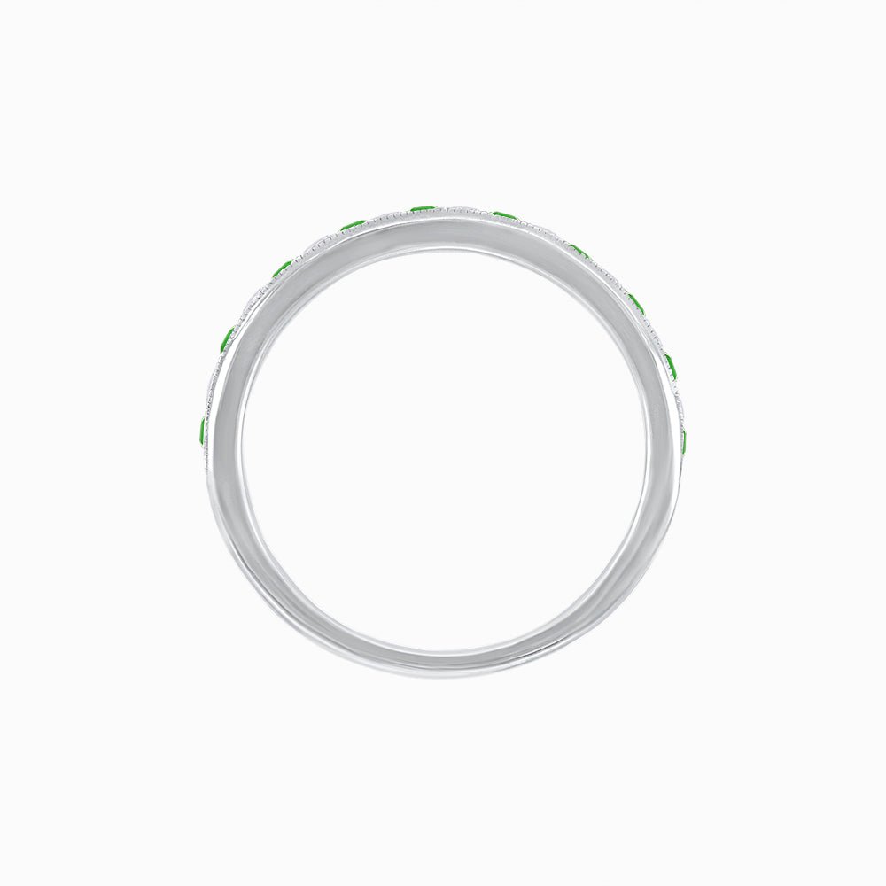 Sparklin Gemstone & Diamond Eternity Band - Shahin Jewelry
