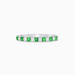 Load image into Gallery viewer, Sparklin Gemstone & Diamond Eternity Band - Shahin Jewelry