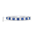 Load image into Gallery viewer, Sparklin Gemstone & Diamond Eternity Band - Shahin Jewelry