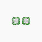 Load image into Gallery viewer, Swirl Convertible Stud Earrings with Diamond - Shahin Jewelry