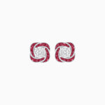 Load image into Gallery viewer, Swirl Convertible Stud Earrings with Diamond - Shahin Jewelry