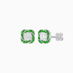 Load image into Gallery viewer, Swirl Convertible Stud Earrings with Diamond - Shahin Jewelry