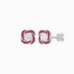 Load image into Gallery viewer, Swirl Convertible Stud Earrings with Diamond - Shahin Jewelry