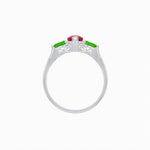 Load image into Gallery viewer, Three Stone Ruby Marquise Ring - Shahin Jewelry