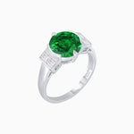 Load image into Gallery viewer, Timeless Round - Cut Mounting Ring with Tapered Diamond Accents - Shahin Jewelry