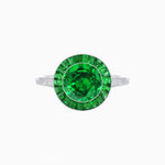 Load image into Gallery viewer, Timeless Round Cut Ring with Customizable Gemstone Halo - Shahin Jewelry
