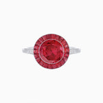 Load image into Gallery viewer, Timeless Round Cut Ring with Customizable Gemstone Halo - Shahin Jewelry