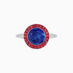Load image into Gallery viewer, Timeless Round Cut Ring with Customizable Gemstone Halo - Shahin Jewelry