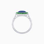 Load image into Gallery viewer, Timeless Round Cut Ring with Customizable Gemstone Halo - Shahin Jewelry