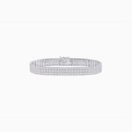 Load image into Gallery viewer, Triple Line Diamond Classic Tennis Bracelet - Shahin Jewelry