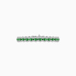 Load image into Gallery viewer, Triple Line Vintage Inspired Oval Blue Sapphire and Diamond Link Bracelet - Shahin Jewelry