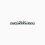 Load image into Gallery viewer, Triple Line Vintage Inspired Oval Blue Sapphire and Diamond Link Bracelet - Shahin Jewelry