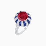 Load image into Gallery viewer, Unique Antique Inspired Gemstone Ring - Shahin Jewelry