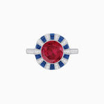Load image into Gallery viewer, Unique Antique Inspired Gemstone Ring - Shahin Jewelry