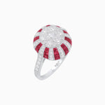 Load image into Gallery viewer, Unique Illusion Setting Antique Inspired Ring - Shahin Jewelry