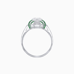 Load image into Gallery viewer, Vintage Cushion Cut Ring with Customizable French - Cut Gemstones (Mounting) - Shahin Jewelry