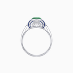 Load image into Gallery viewer, Vintage Cushion Cut Ring with Customizable French - Cut Gemstones (Mounting) - Shahin Jewelry