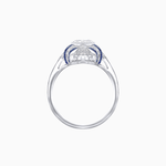 Load image into Gallery viewer, Vintage Cushion Cut Ring with Customizable French - Cut Gemstones (Mounting) - Shahin Jewelry