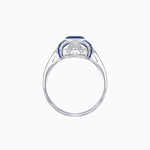 Load image into Gallery viewer, Vintage Cushion Cut Ring with Customizable French - Cut Gemstones (Mounting) - Shahin Jewelry