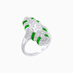 Load image into Gallery viewer, Vintage Cushion Cut Ring with Customizable French - Cut Gemstones (Mounting) - Shahin Jewelry