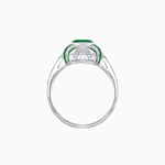 Load image into Gallery viewer, Vintage Cushion Cut Ring with Customizable French - Cut Gemstones (Mounting) - Shahin Jewelry
