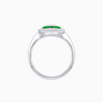Load image into Gallery viewer, Vintage - Inspired Cushion Halo Mounting Ring with Diamond & Gemstone Accents - Shahin Jewelry