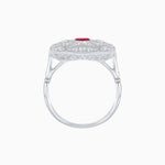 Load image into Gallery viewer, Vintage-Inspired Cushion-Shaped Diamond Ring Mounting Artisan Milgrain | Timeless Geometry | Customizable Center Stone - Shahin Jewelry