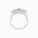 Load image into Gallery viewer, Vintage-Inspired Cushion-Shaped Diamond Ring Mounting Artisan Milgrain | Timeless Geometry | Customizable Center Stone - Shahin Jewelry