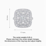 Load image into Gallery viewer, Vintage - Inspired Diamond Halo Ring - Shahin Jewelry