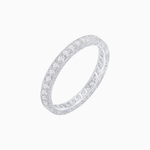 Load image into Gallery viewer, Vintage - Inspired Diamond Wedding Band with Intricate Detailing - Shahin Jewelry