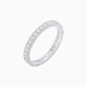 Vintage - Inspired Diamond Wedding Band with Intricate Detailing - Shahin Jewelry