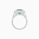 Load image into Gallery viewer, Vintage-Inspired Dodecagon Halo Engagement Ring Mounting - Shahin Jewelry