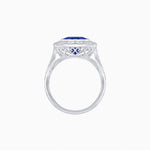 Load image into Gallery viewer, Vintage-Inspired Dodecagon Halo Engagement Ring Mounting - Shahin Jewelry