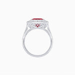 Load image into Gallery viewer, Vintage-Inspired Dodecagon Halo Engagement Ring Mounting - Shahin Jewelry