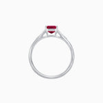Load image into Gallery viewer, Vintage - Inspired Emerald - Cut Gemstone Ring with Diamond Accents - Shahin Jewelry