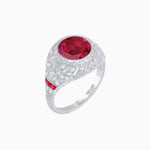 Load image into Gallery viewer, Vintage Inspired Engagement Gemstone Ring - Shahin Jewelry
