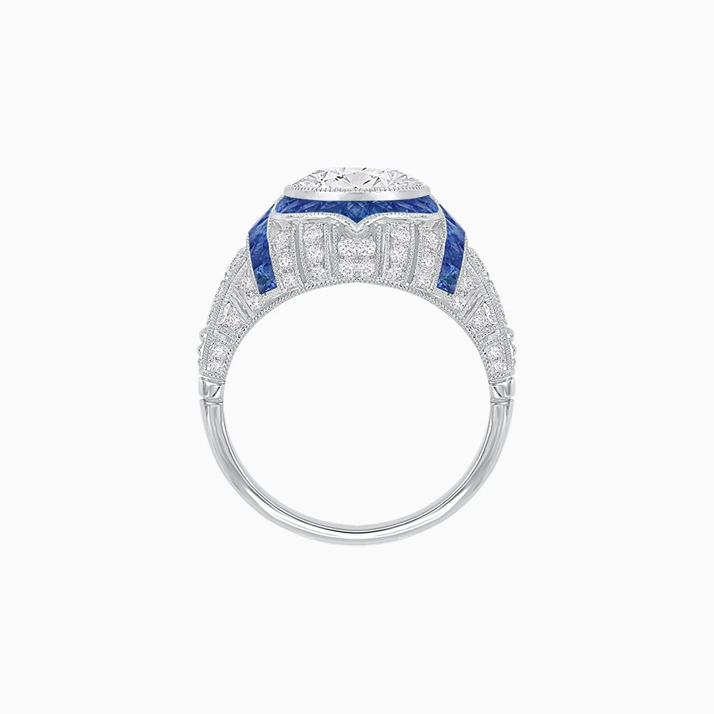 Vintage Inspired Engagement Ring - Shahin Jewelry