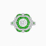 Load image into Gallery viewer, Vintage Inspired Engagement Ring with Diamond - Shahin Jewelry