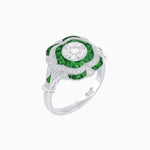Load image into Gallery viewer, Vintage Inspired Engagement Ring with Diamond - Shahin Jewelry