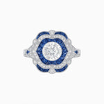 Load image into Gallery viewer, Vintage Inspired Engagement Ring with Diamond - Shahin Jewelry